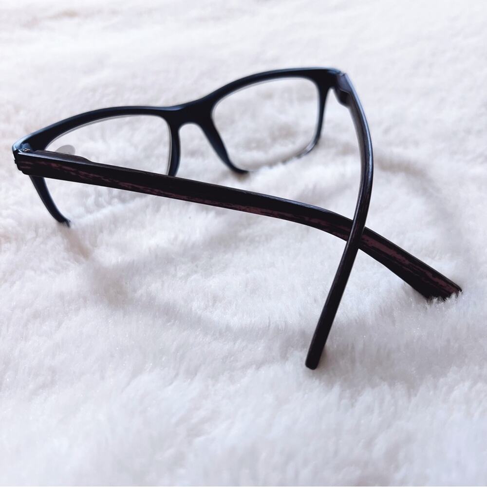 Olivia Blue with Dark Wood Reader Glasses - Picture 7 of 11